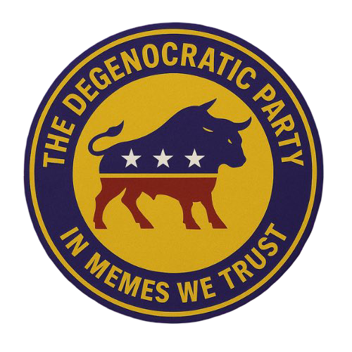 The Degenocratic Party Logo